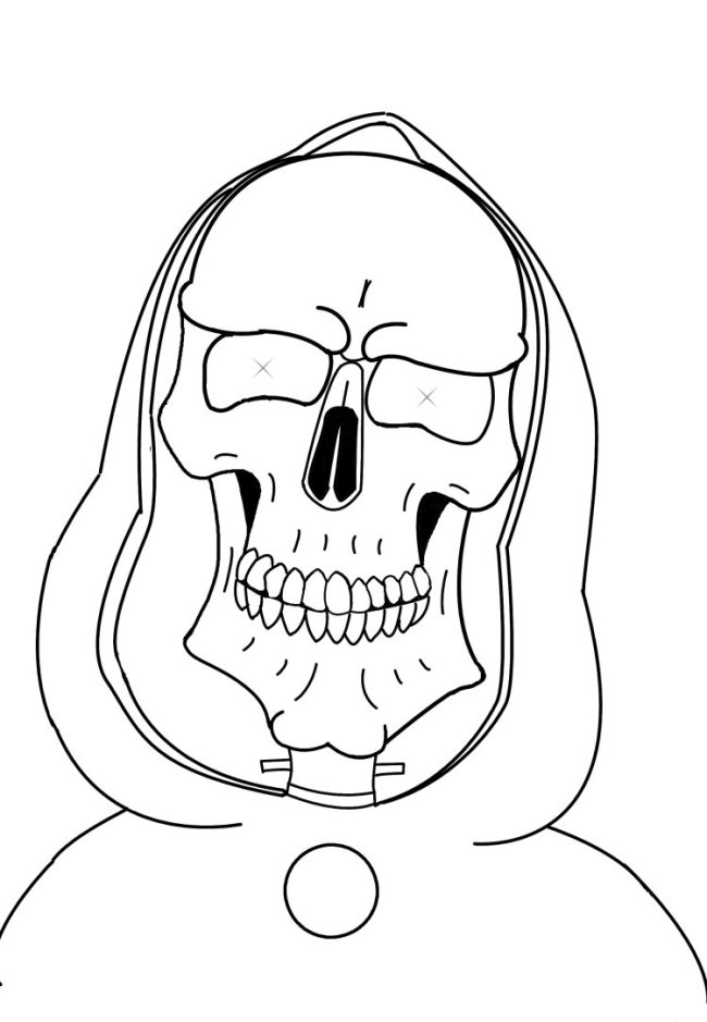 Death Computer Lineart