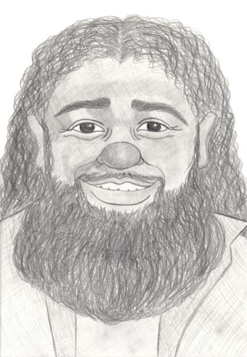 Hagrid Pencil Sketch