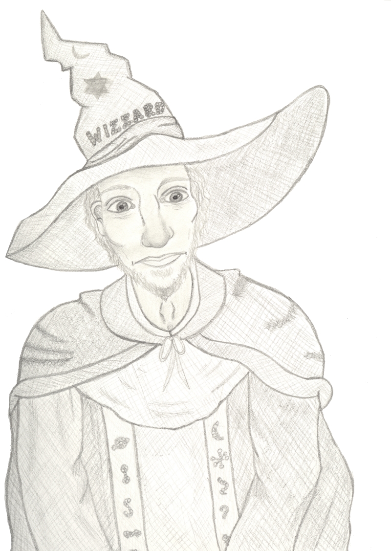 Rincewind Pencil Sketch Shaded