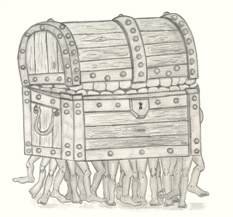 The Luggage Pencil Sketch
